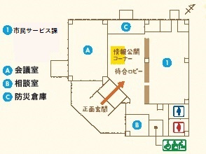 嘉穂庁舎配置図