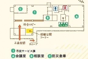 山田庁舎配置図