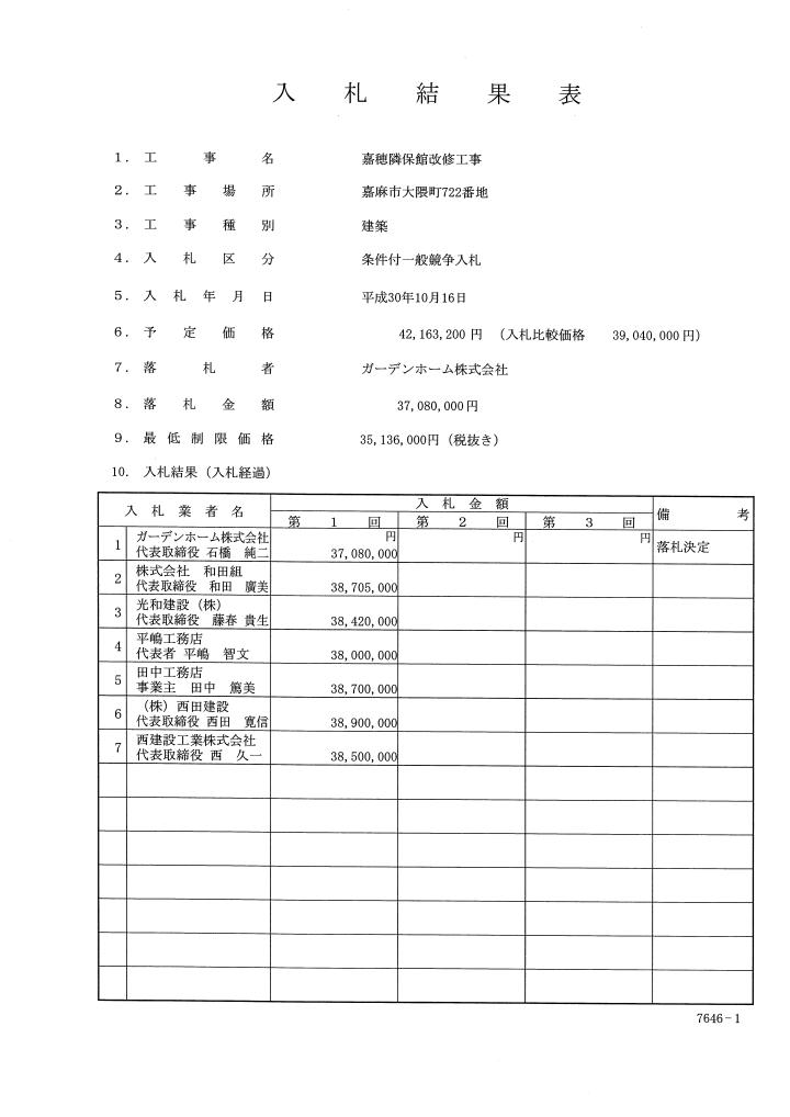 嘉穂隣保館改修工事