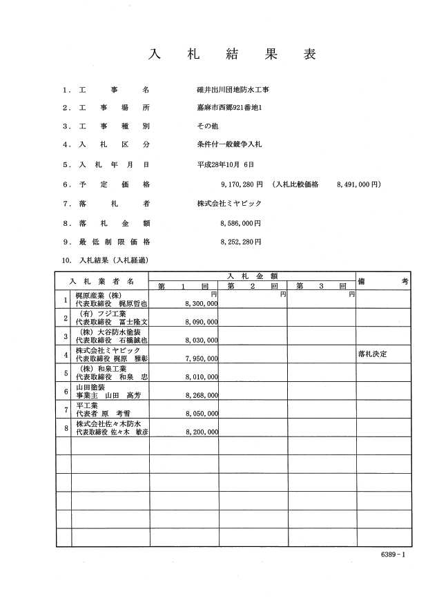 碓井出川団地防水工事