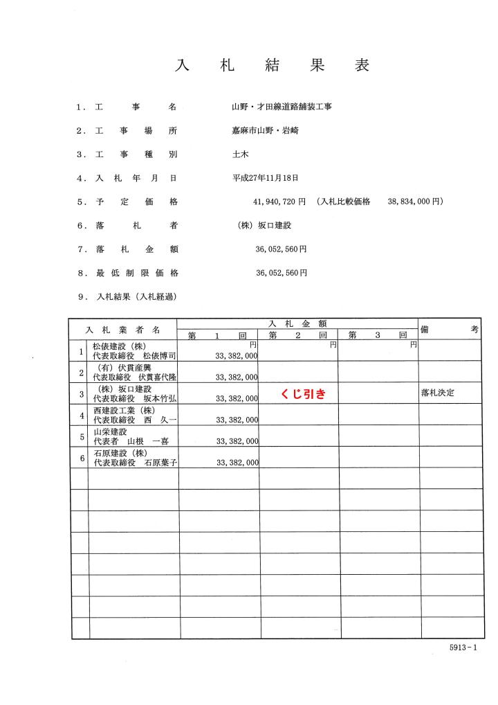 山野・才田線道路舗装工事