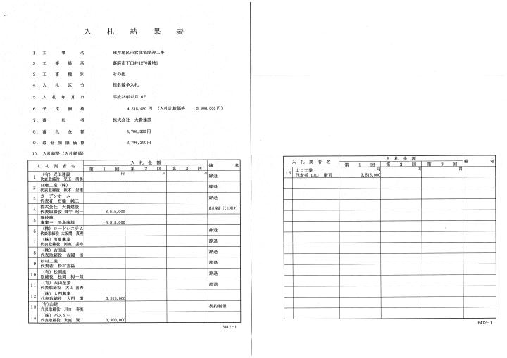 碓井地区市営住宅除却工事