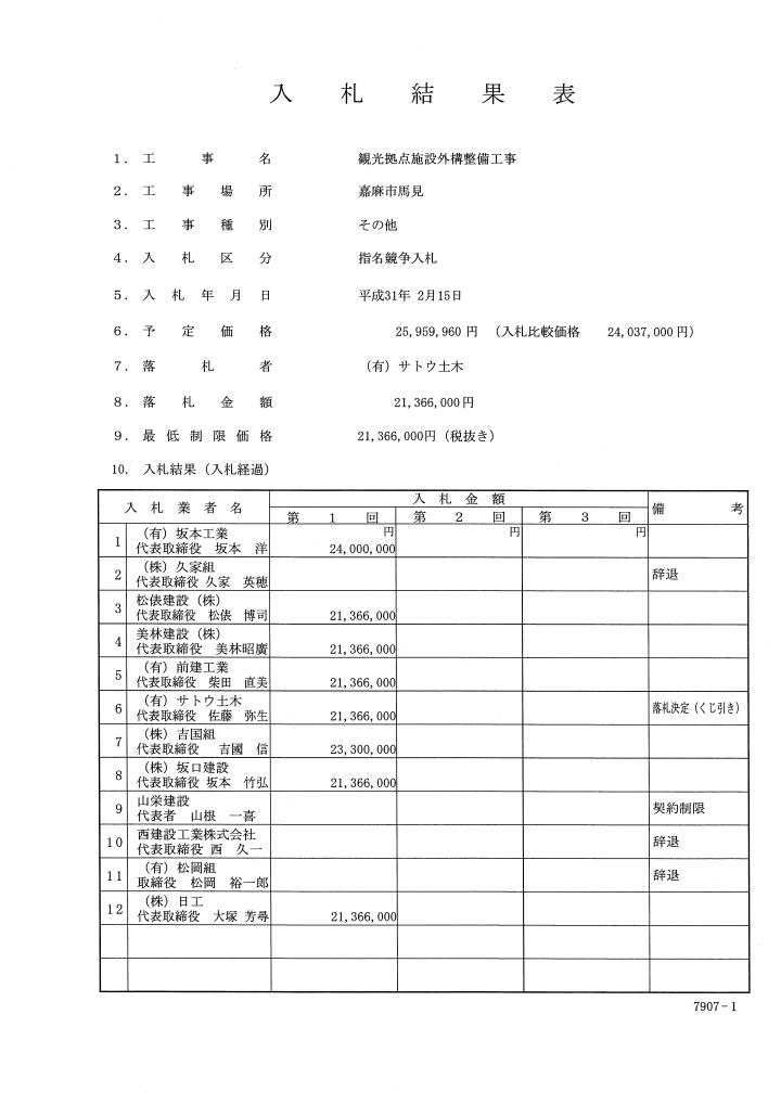 観光拠点施設外構整備工事