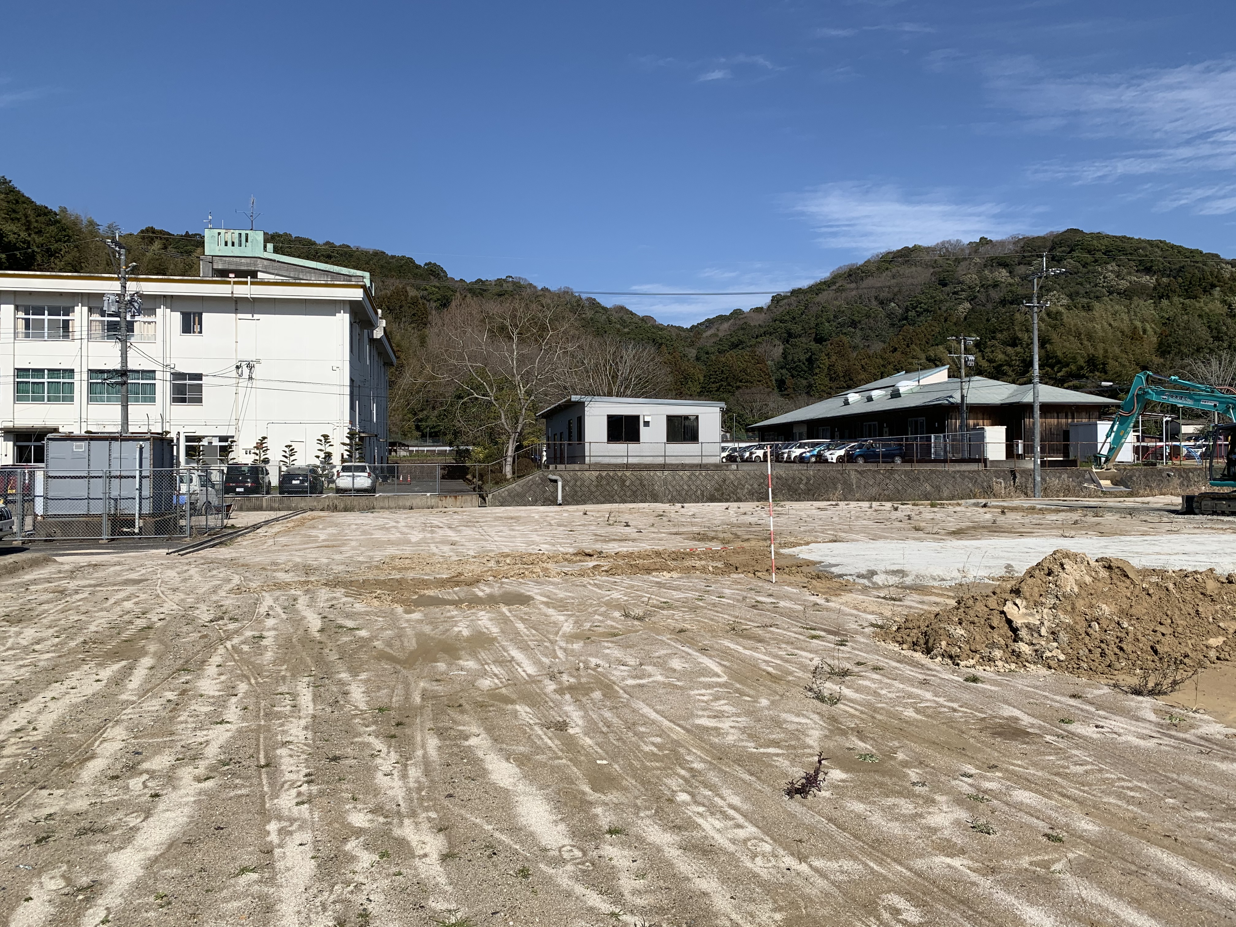 嘉穂支所建設工事仮設工写真