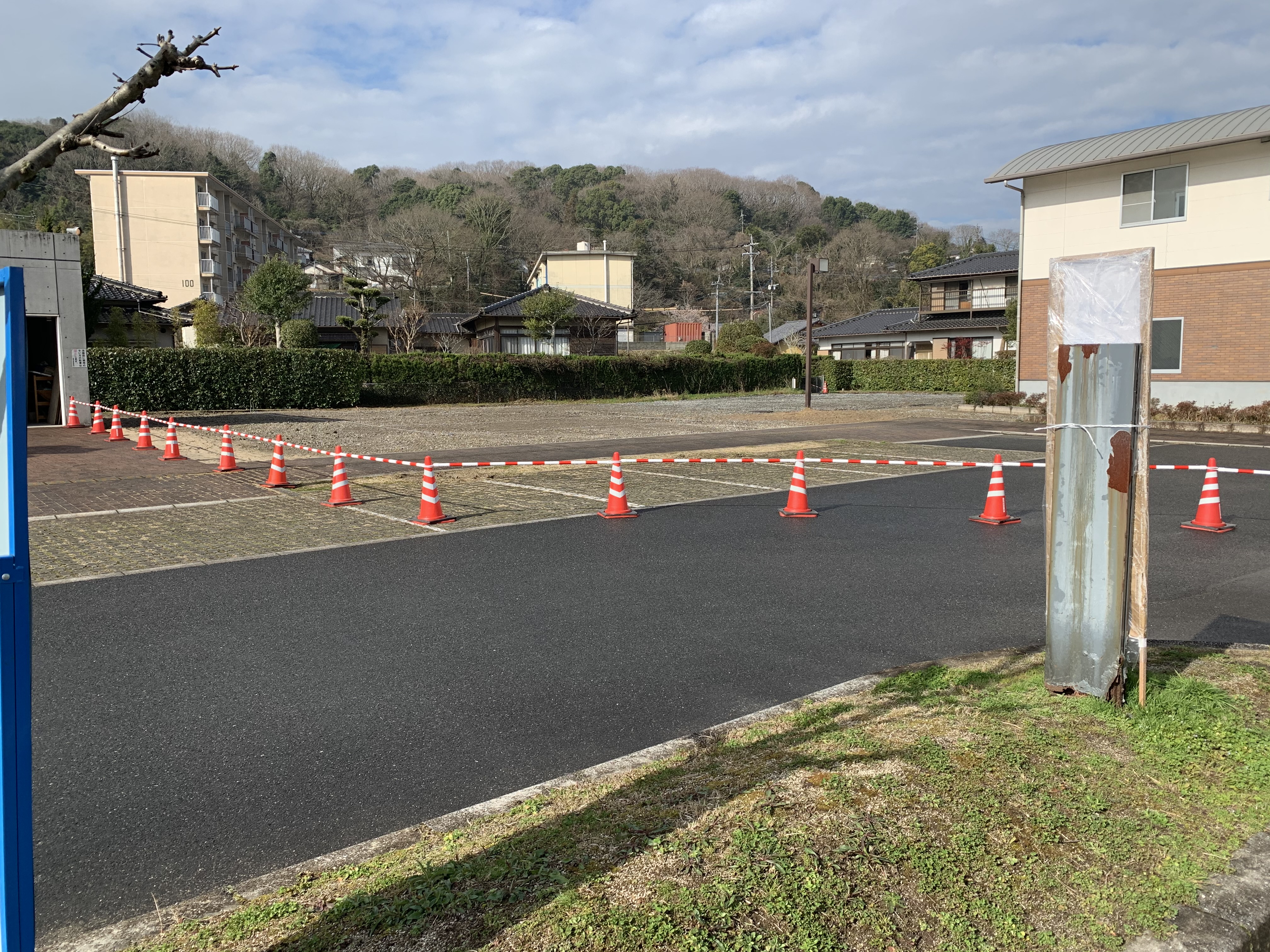 山田支所建設工事仮設工写真