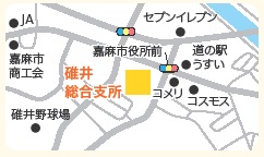 碓井庁舎地図